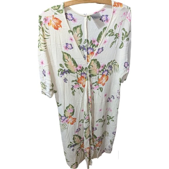 Vero Moda | Kimono Vmbloom 3/4  Moonbeam Bloom Floral Midi Dress | Size: S - Picture 9 of 14